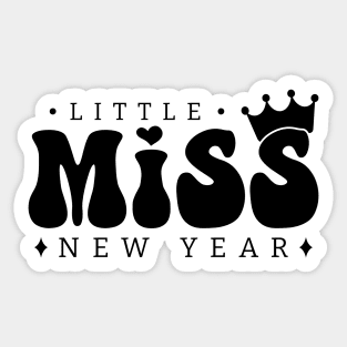Little Miss New Year Sticker